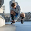 Рукави компресійні для литок Reebok KNITTED COMPRESSION CALF SLEEVE 2 шт. чорно-бірюзові L RRSL-15335