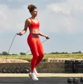 Скакалка Reebok PREMIUM SKIPPING ROPE червоно-чорна RARP-12021