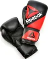 Рукавички боксерські Reebok COMBAT LEATHER BOXING GLOVES чорно-червоні (10 унцій) RSCB-10110RD-10
