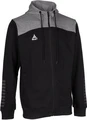 Толстовка Select Oxford zip hoodie черно-серая 625790-637
