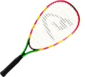 Набір для швидкісного бадмінтону Speedminton SET S600 (2 ракетки, 3 волана, 2 палички, що світяться, вітрозахисне кільце, чохол) зелено-жовто-рожевий 400065
