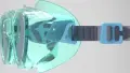 Окуляри для плавання Speedo FUTURA HYDROSPEX м'ятно-темно-сірі 8-E000036006