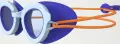 Очки для плавания детские Speedo SUNNY G SEA SHELLS голубо-темно-сине-оранжевые 8-775050515064
