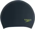 Шапочка для плавания детская Speedo LONG HAIR CAP JU черно-салатовая 8-12809F952