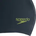 Шапочка для плавания детская Speedo LONG HAIR CAP JU черно-салатовая 8-12809F952
