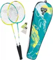 Набір для бадмінтону Talbot BADMINTON SET 2-FIGHTER (2 ракетки, 2 волана та чохол) бірюзово-жовтий 449412