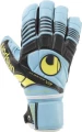 Вратарские перчатки Uhlsport ELIMINATOR ABSOLUTGRIP черно-желто-голубые 1000121 01