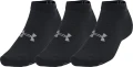 Носки Under Armour ESSENTIAL LOW CUT 3PK черные (3 пары) 1382958-001