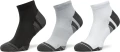 Носки Under Armour PERFORMANCE TECH 3PK LOW бело-серо-черные (3 пары) 1379504-011