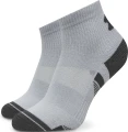 Носки Under Armour PERFORMANCE TECH 3PK QTR бело-серо-черные (3 пары) 1379510-011