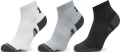 Носки Under Armour PERFORMANCE TECH 3PK QTR бело-серо-черные (3 пары) 1379510-011