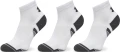 Носки Under Armour PERFORMANCE TECH 3PK QTR белые (3 пары) 1379510-100