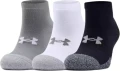 Носки Under Armour HEATGEAR LOW CUT 3PK черно-серо-белые (3 пары) 1346753-035