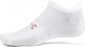 Носки Under Armour ESSENTIAL NO SHOW 3PK белые (3 пары) 1361459-100