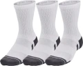 Шкарпетки Under Armour PERFORMANCE COTTON 3P MID біло-темно-сірі (3 пари) 1379530-100
