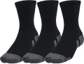 Шкарпетки Under Armour PERFORMANCE COTTON 3P MID чорно-темно-сірі (3 пари) 1379530-001