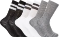Шкарпетки Under Armour ESSENTIAL 6PK CREW білі/сірі/чорні (6 пар) 1387058-101