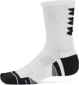 Носки Under Armour PERFORMANCE TECH 3PK CREW SOCKS белые (3 пары) 1379515-101