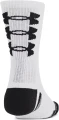Носки Under Armour PERFORMANCE TECH 3PK CREW SOCKS белые (3 пары) 1379515-101