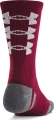 Носки Under Armour PERFORMANCE TECH 3PK CREW SOCKS черные, бордовые, оранжевые (3 пары) 1379515-625