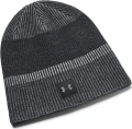 Шапка Under Armour LAUNCH REFLECTIVE BEANIE черно-серая 1386648-001