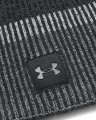 Шапка Under Armour LAUNCH REFLECTIVE BEANIE черно-серая 1386648-001