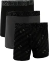 Труси (боксерки) Under Armour PERFORMANCE COTTON 6IN 3-PACK PRINTED BOXERJOCK чорно-сірі, сірі, чорні (3 пари) 1383890-001