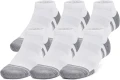 Шкарпетки Under Armour PERFORMANCE TECH 6-PACK LOW SOCKS біло-сірі (6 пар) 1386244-100