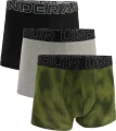 Труси (боксерки) Under Armour PERFORMANCE COTTON 3IN 3-PACK PRINTED BOXERJOCK оливкові, сірі, чорні (3 пари) 1383892-390