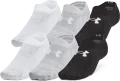 Шкарпетки Under Armour UNISEX ESSENTIAL ULTRA 6PK LOW SOCKS чорні, сірі, білі (6 пар) 1386240-002