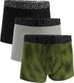 Труси (боксерки) Under Armour PERFORMANCE COTTON 3IN 3-PACK PRINTED BOXERJOCK оливкові, сірі, чорні (3 пари) 1383892-391
