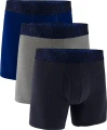 Труси (боксерки) Under Armour PERFORMANCE COTTON 6IN 3-PACK BOXERJOCK сині, темно-сині, сірі (3 пари) 1383889-410