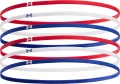Пов'язки на голову Under Armour MINI ELASTIC 6-PACK HEADBANDS червоні, білі, сині (6 штук) 1389932-600