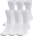 Шкарпетки Under Armour ESSENTIAL 6PK CREW білі (6 пар) 1387058-100
