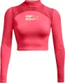Лонгслив женский Under Armour HEATGEAR® CROP MOCK NECK TOP коралловый 1365760-819