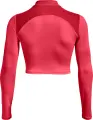 Лонгслив женский Under Armour HEATGEAR® CROP MOCK NECK TOP коралловый 1365760-819