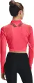 Лонгслив женский Under Armour HEATGEAR® CROP MOCK NECK TOP коралловый 1365760-819