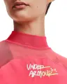 Лонгслив женский Under Armour HEATGEAR® CROP MOCK NECK TOP коралловый 1365760-819
