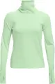 Світшот для бігу жіночий Under Armour EMPOWERED FUNNEL NECK салатовий 1365636-335