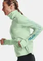 Світшот для бігу жіночий Under Armour EMPOWERED FUNNEL NECK салатовий 1365636-335
