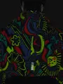 Ветровка Under Armour KEEP RUN WEIRD черно-оранжево-желто-синяя 1365667-001