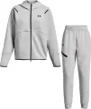 Спортивний костюм жіночий Under Armour UNSTOPPABLE FLEECE сірий 1379842-011&1379846-011