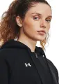 Толстовка жіноча Under Armour RIVAL FLEECE чорна 1379497-001