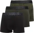 Труси (боксерки) Under Armour PERFORMANCE COTTON 3IN 3-PACK PRINTED BOXERJOCK чорні, оливкові, хакі (3 штуки) 1383892-392