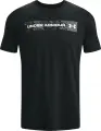 Футболка Under Armour CAMO CHEST STRIPE чорно-темно-сіра 1376830-002