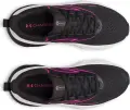 Кроссовки беговые женские Under Armour CHARGED+ ROGUE 6 черно-розовые 6006720-003