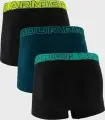 Труси (боксерки) Under Armour PERFORMANCE COTTON 3IN 3-PACK BOXERJOCK чорні, темно-бірюзові (3 штуки) 1383891-007