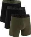 Труси (боксерки) Under Armour PERFORMANCE COTTON 6IN 3-PACK BOXERJOCK чорні хаки (3 штуки) 1383889-005