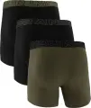 Трусы (боксерки) Under Armour PERFORMANCE COTTON 6IN 3-PACK BOXERJOCK черные, хаки (3 штуки) 1383889-005