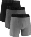 Труси (боксерки) Under Armour PERFORMANCE TECH 6IN 3-PACK BOXERJOCK сірі, чорні (3 штуки) 1383878-035